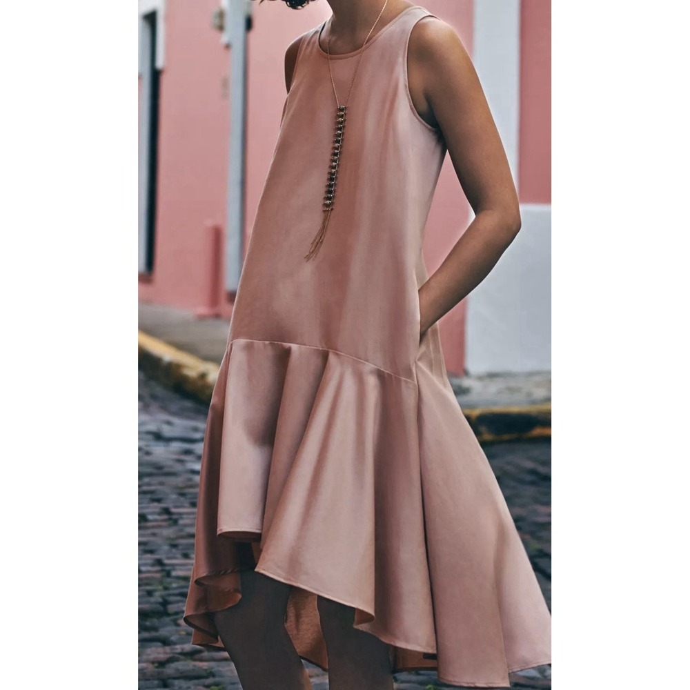 Maeve Dusty Rose Sleeveless Midi Dress